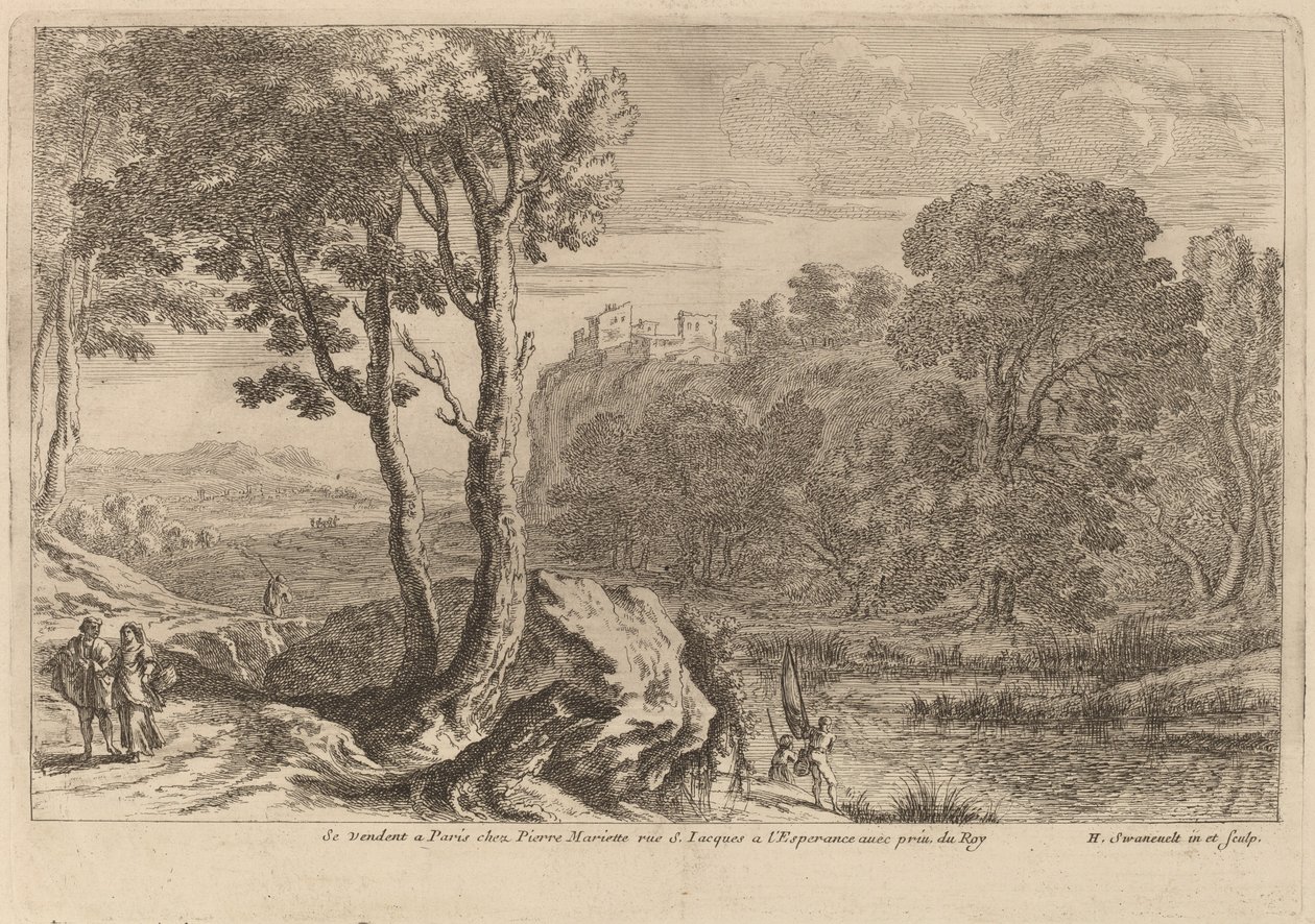 Fiskerne af after Herman van Swanevelt