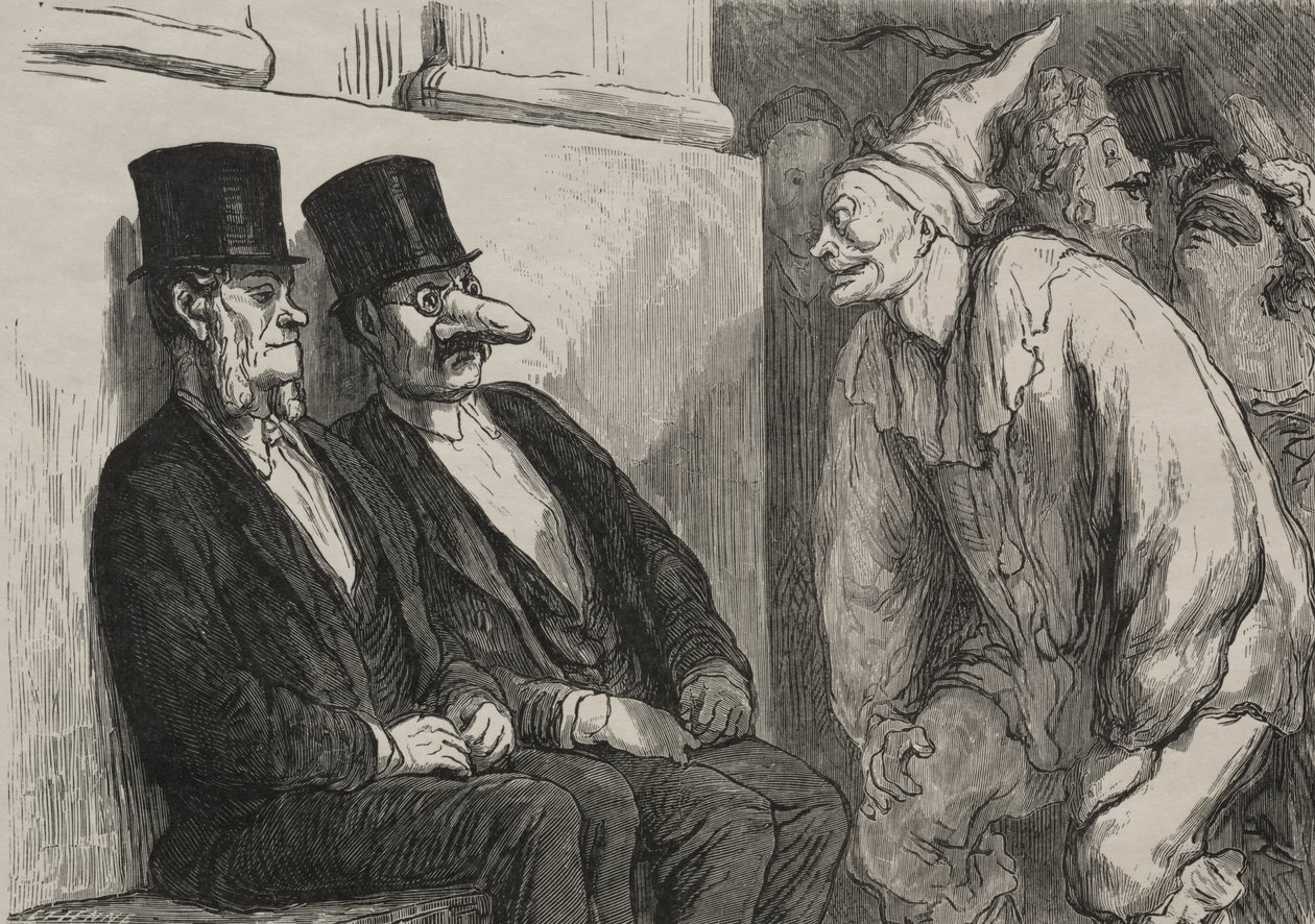 Ved operabal: du har det for sjovt af after Honoré Daumier