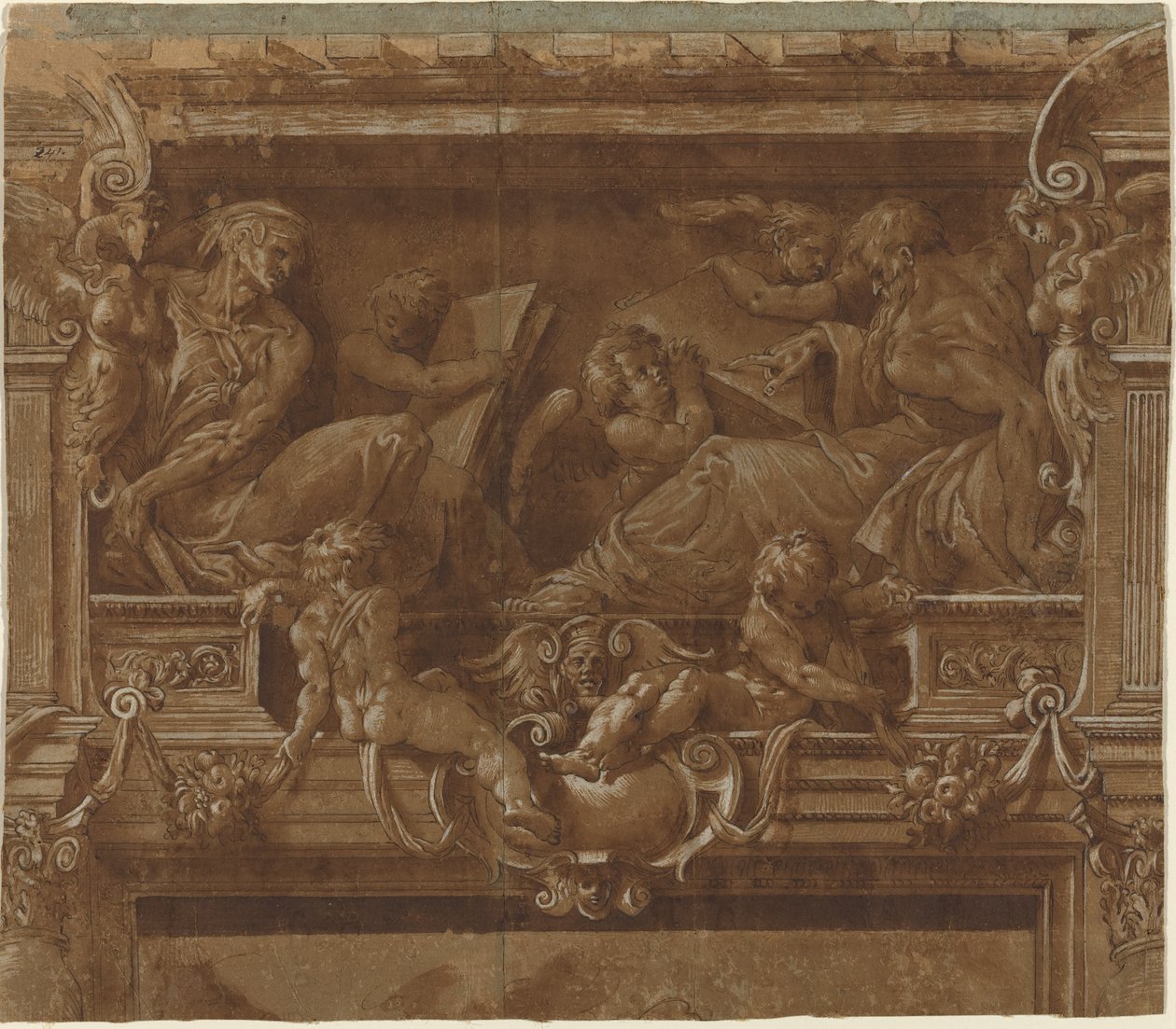 Profet og Sybil af after Jacopo Zanguidi Italian 16th Century called Bertoia