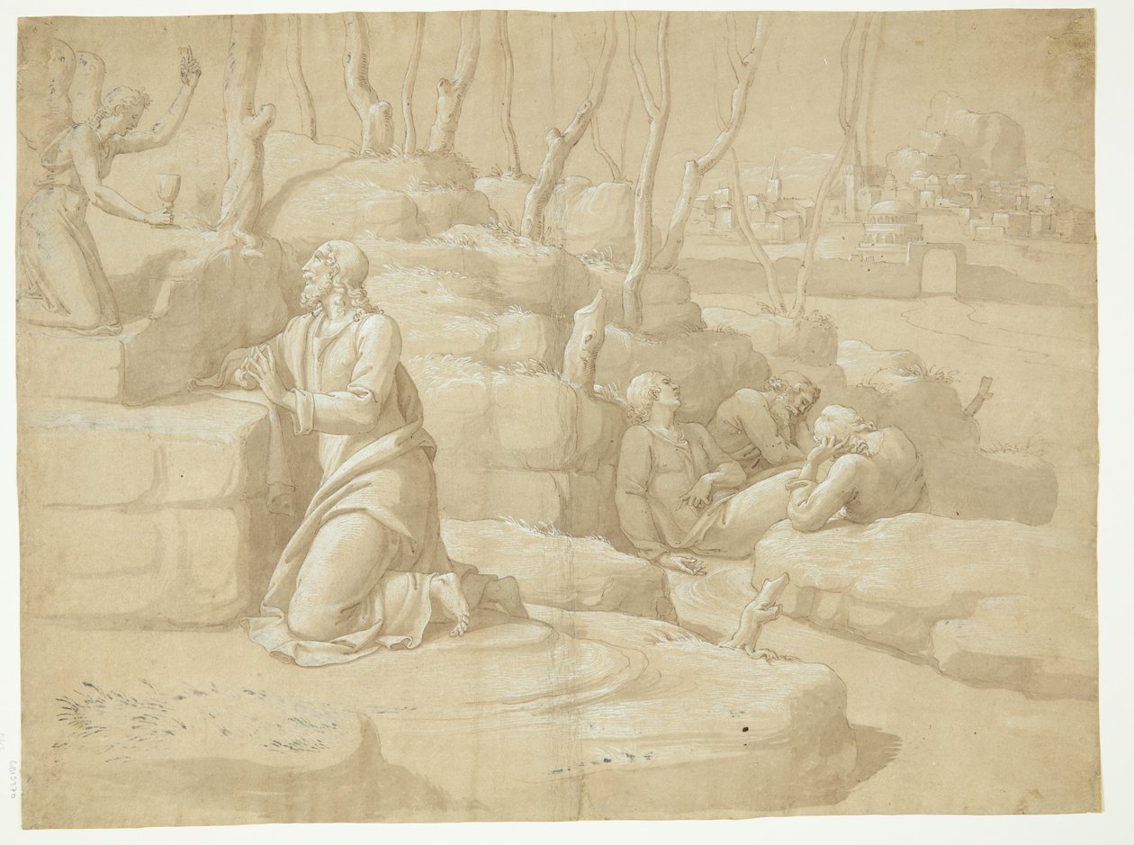 Jesus i Getsemane Have af after Jacopo da Empoli