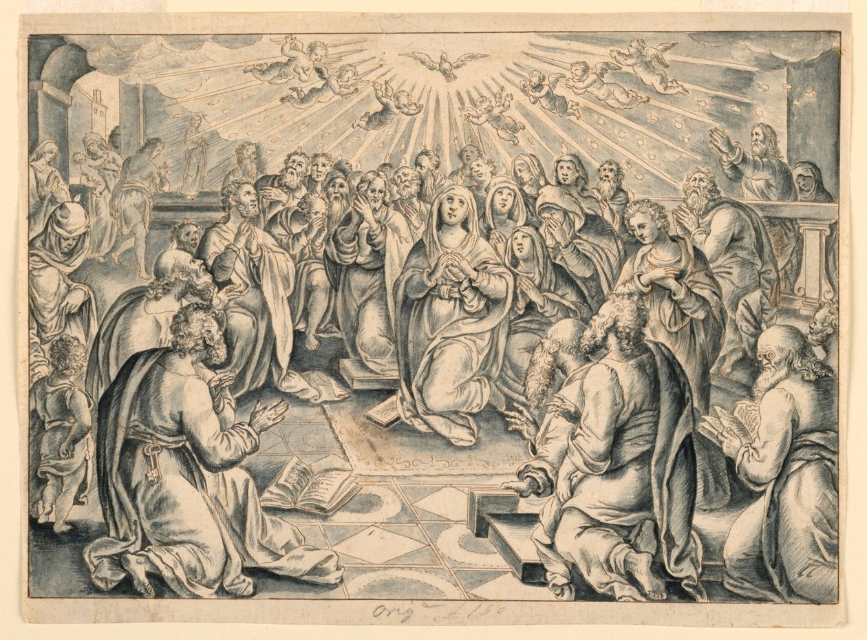 Scene fra Apostlenes Gerninger efter Stradanus af after Jan van der Straet, called Stradanus