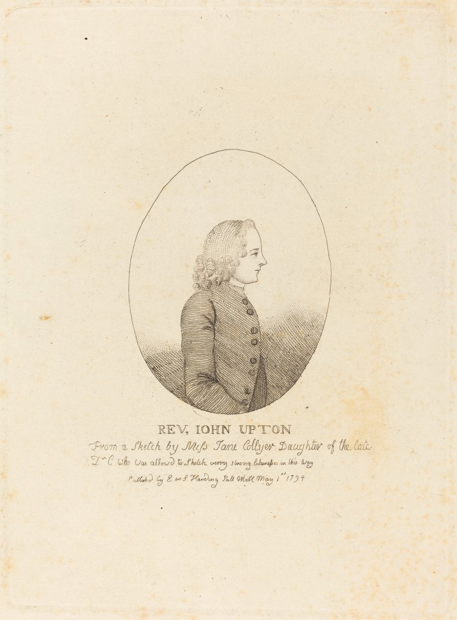 Pastor John Upton af after Jane Collyer