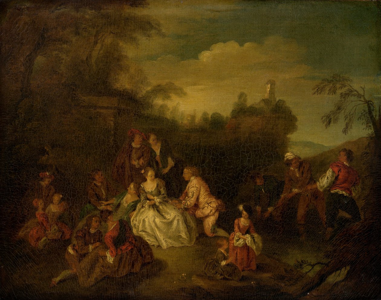 Fiskernes Gave af after Jean Baptiste Joseph Pater
