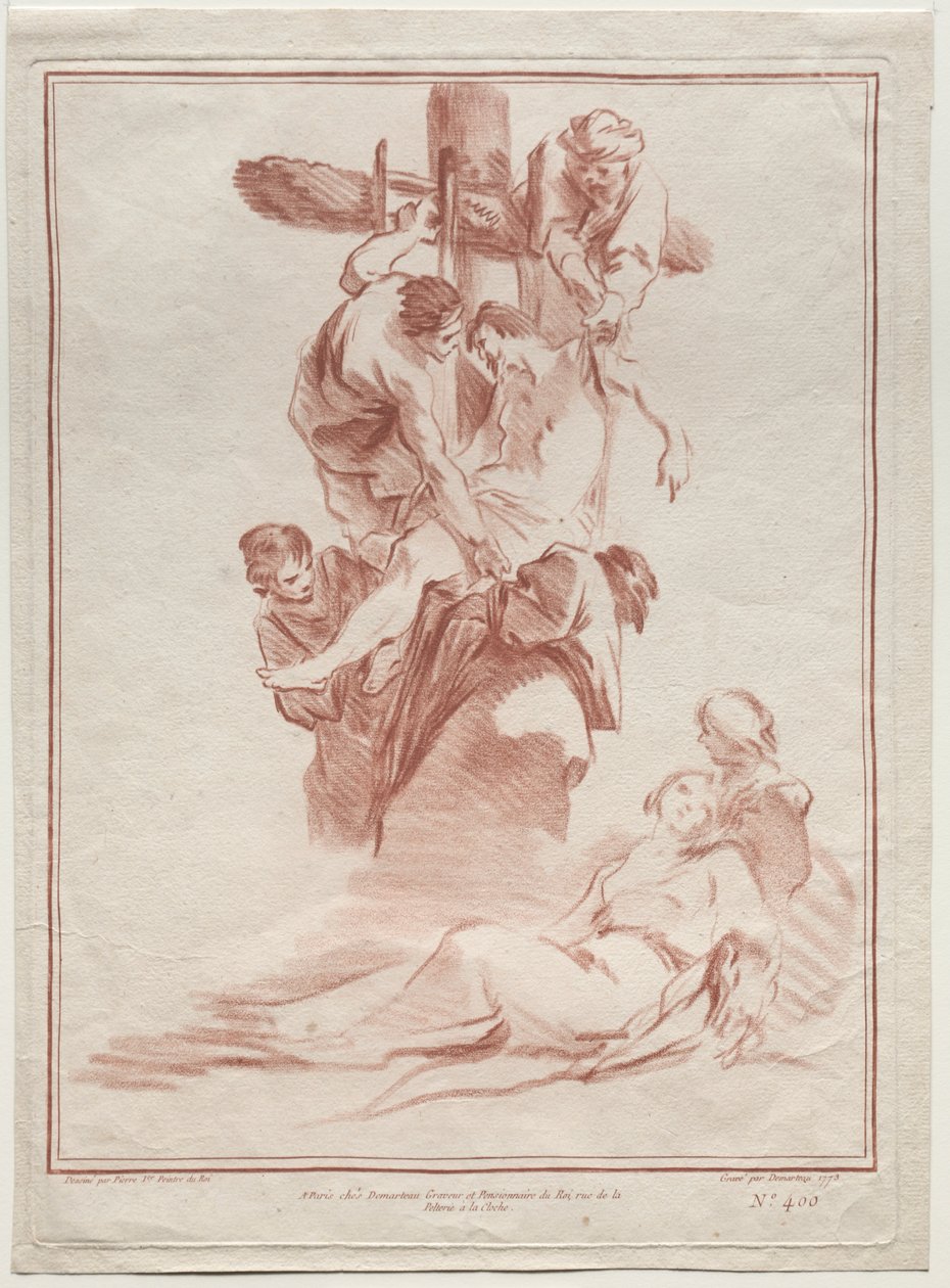 Nedstigningen fra korset af after Jean Baptiste Marie Pierre