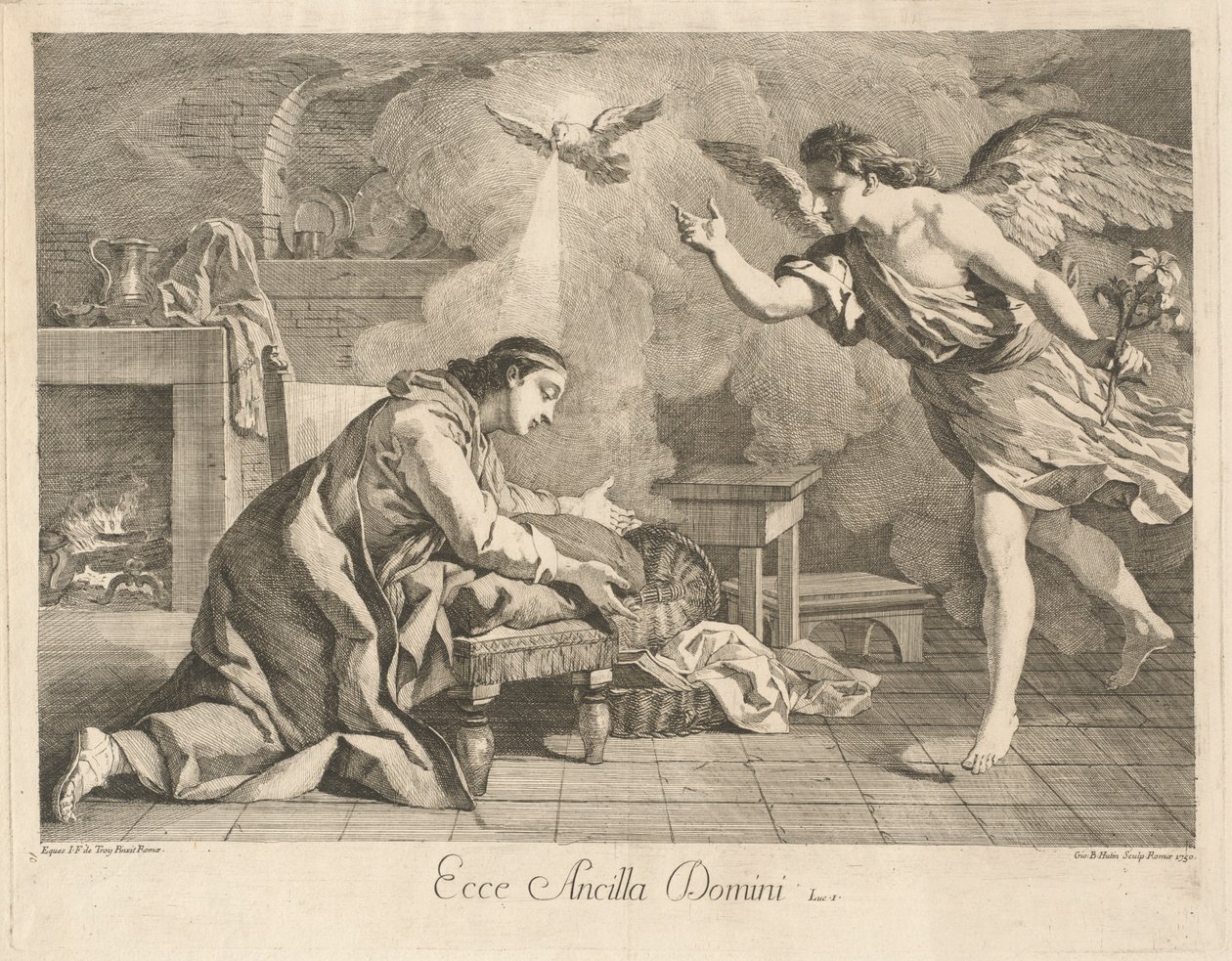 Bebudelsen af after Jean François de Troy Jean Baptiste Hutin