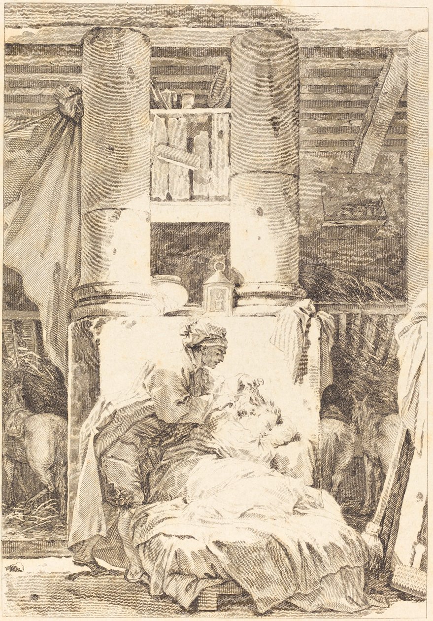 muleteren af after Jean Honoré Fragonard