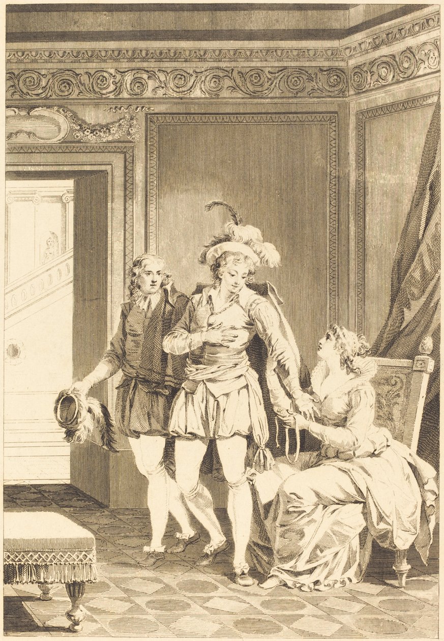 Mona Lisa: Afgangen af after Jean Jacques François Le Barbier I