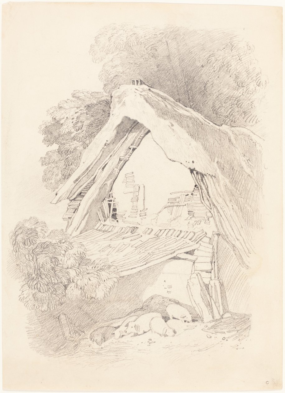 Sommerhus ved Diss af after John Sell Cotman British 19th Century