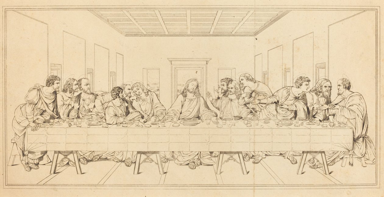 Den sidste nadver af after Leonardo da Vinci