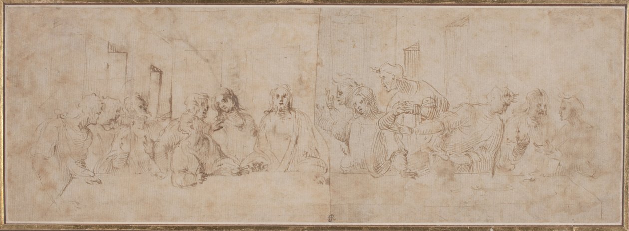 Den sidste nadver af after Leonardo da Vinci Vincenzo Tamagni