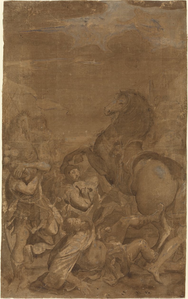 Sankt Pauls omvendelse af after Lodovico Carracci