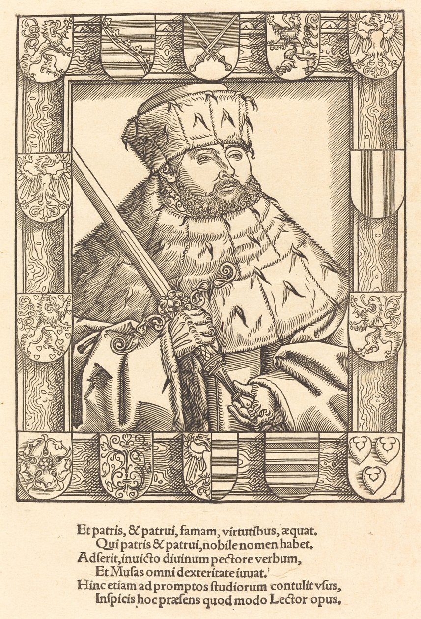 Johannes Frederik den Storsindede, i valgmandsklæder af after Lucas Cranach the Younger