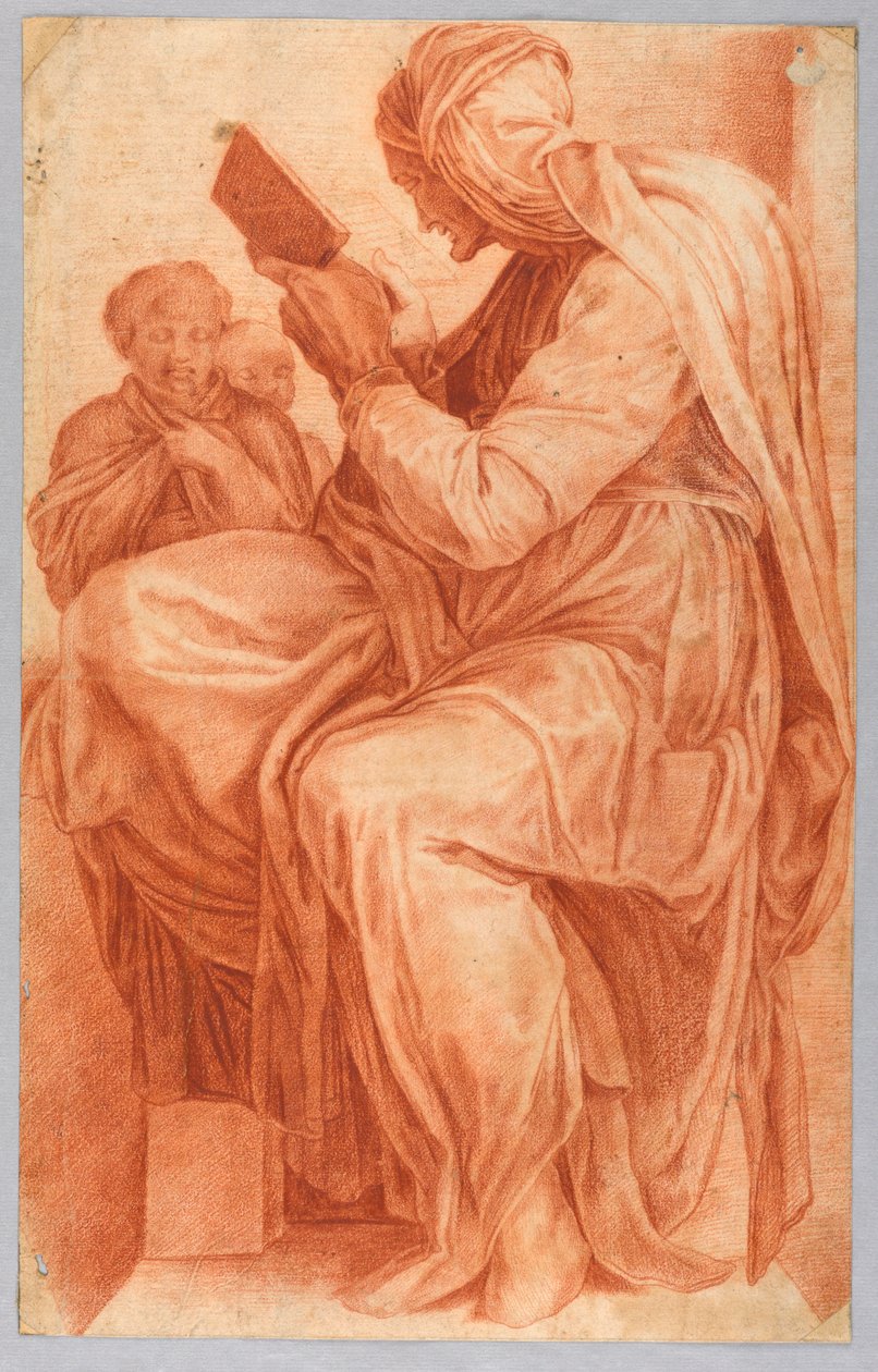 Den persiske sibylle af after Michelangelo Buonarroti