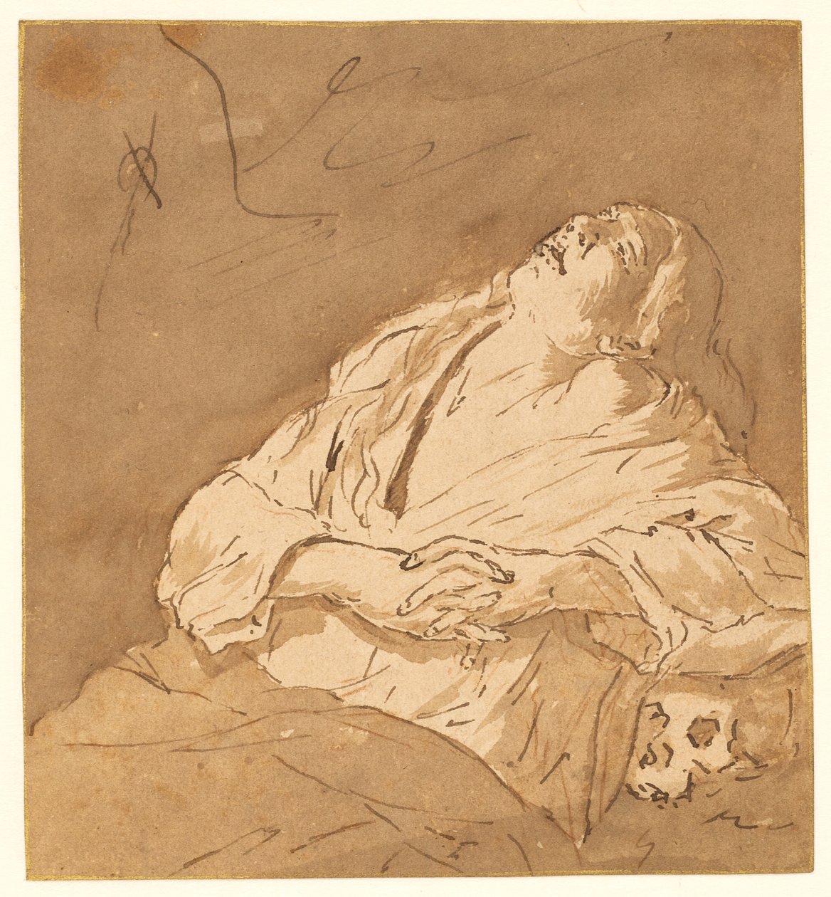 Sankt Maria Magdalena i ekstase af after Michelangelo Merisi da Caravaggio