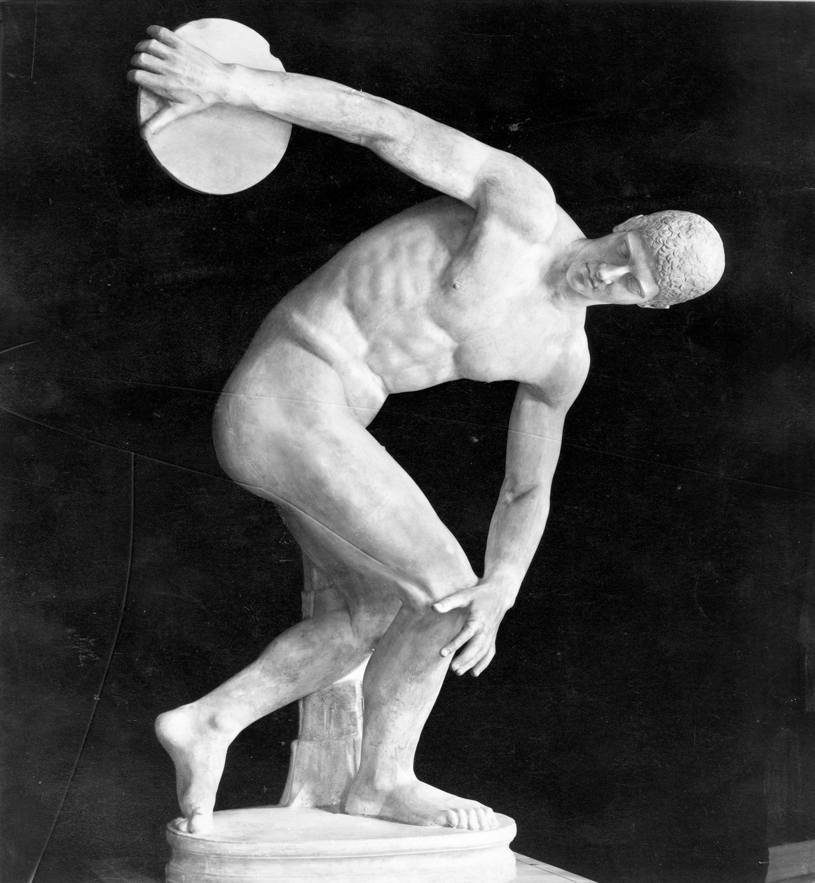 Discobolus, kopi af en græsk original (gips) af after Myron