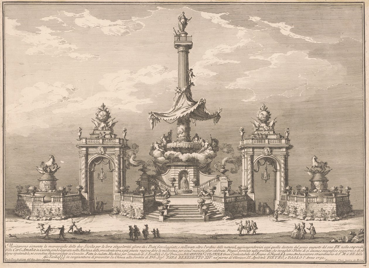 Seconda Macchina for Chinea af 1752: The Banket of the Gods i Villa Carl