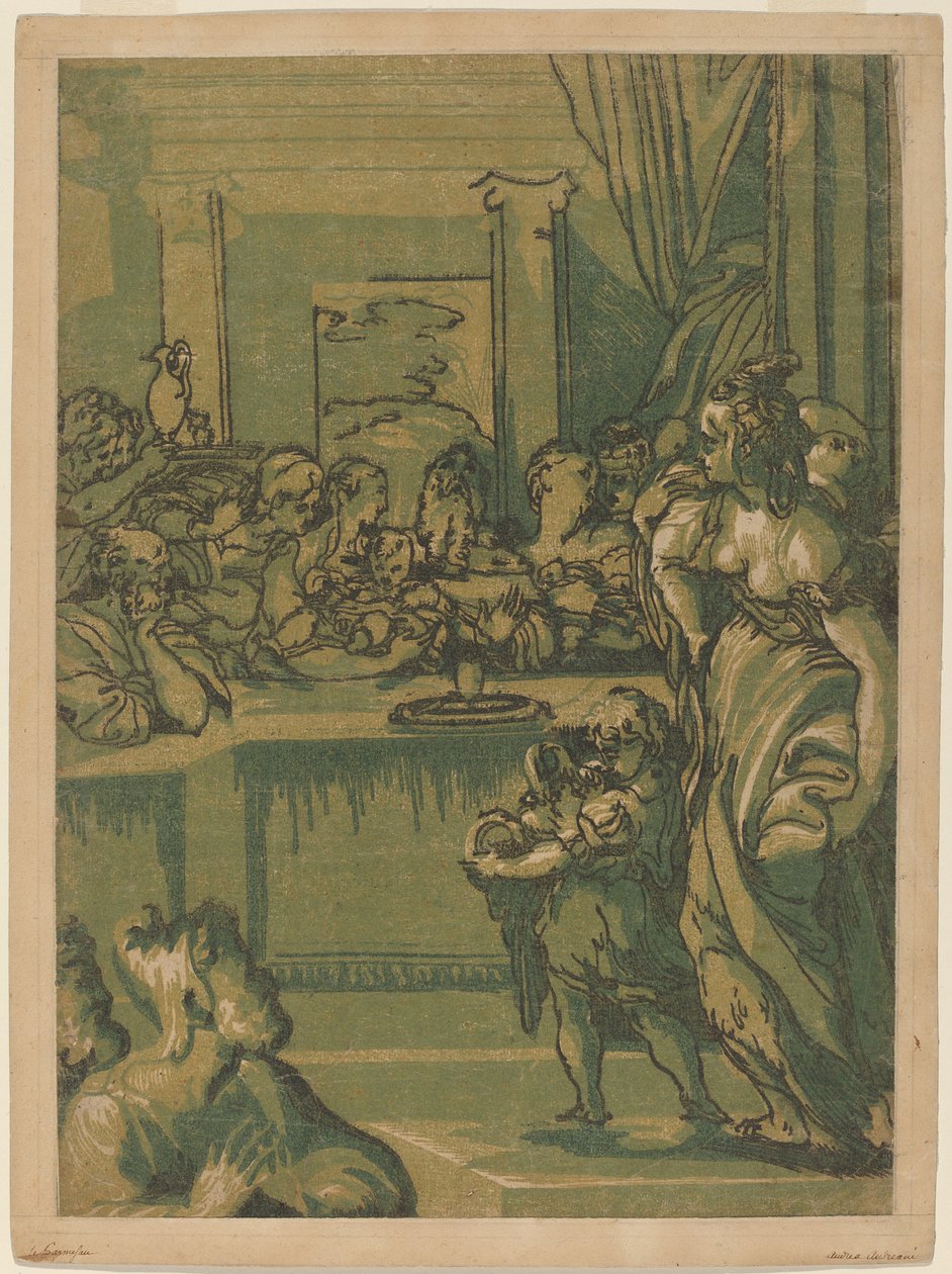 Præsentationen i templet af after Parmigianino after Giuseppe Porta