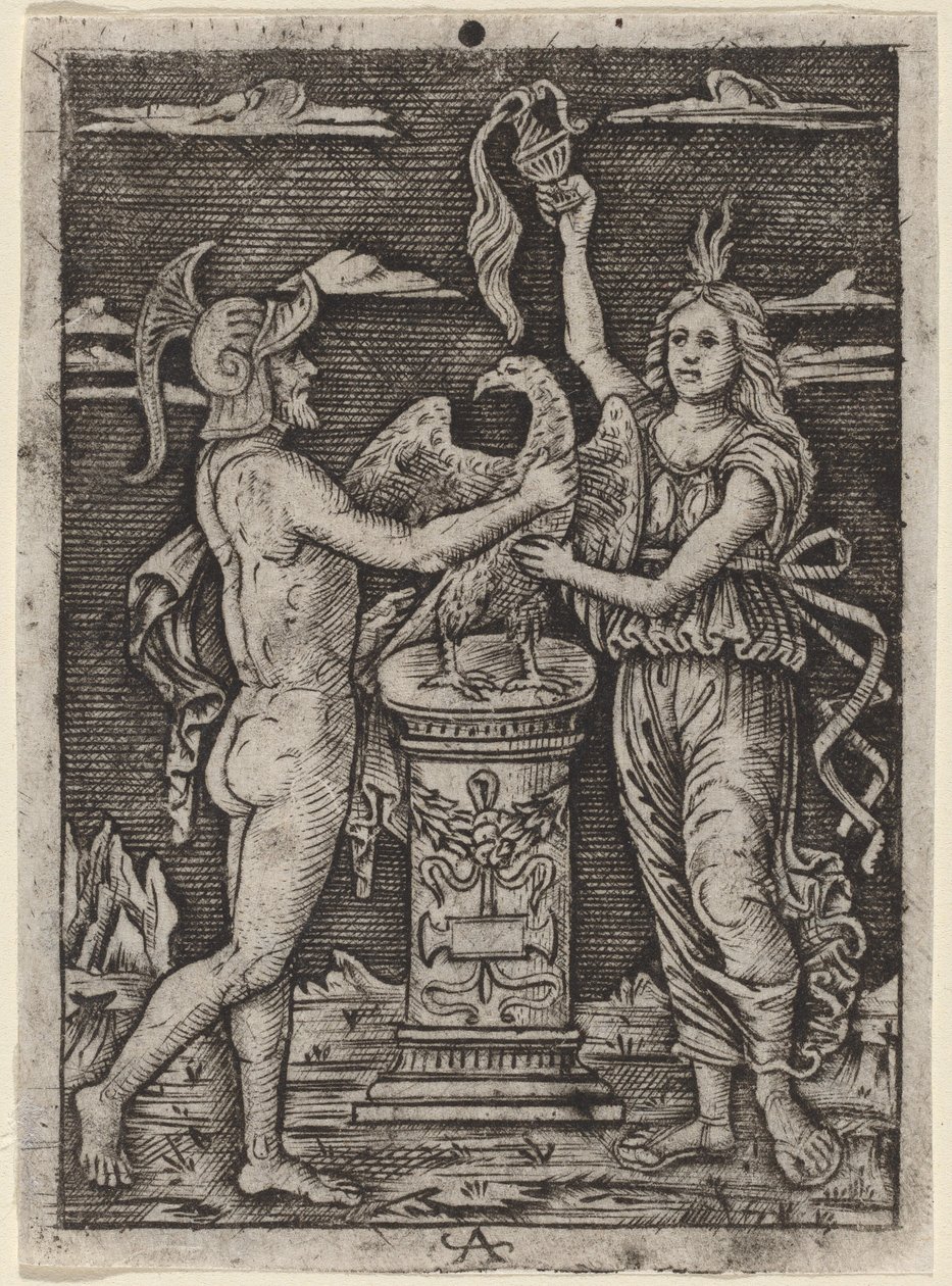 Indvielse af en Ørn af after Peregrino da Cesena