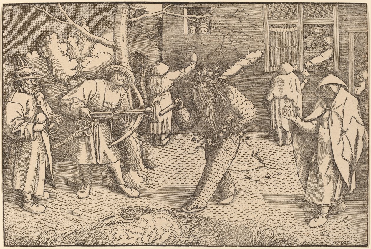 Maskeraden af Ourson og Valentin af after Pieter Bruegel the Elder