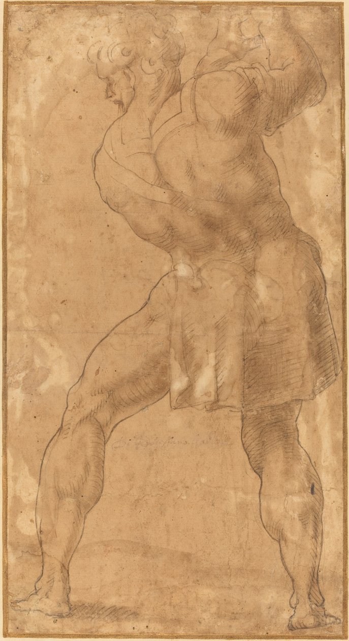 Figur af en mand af after Polidoro da Caravaggio