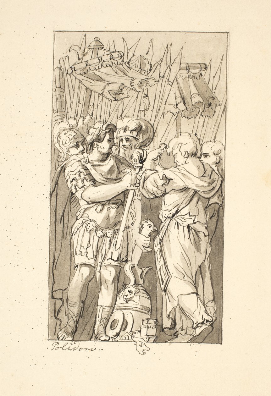 Scene fra romersk historie af after Polidoro da Caravaggio