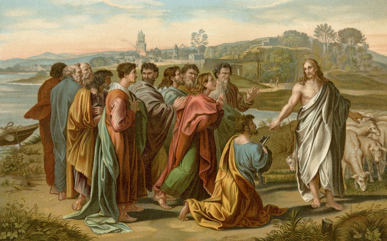 Fod mine lam af after Raphael