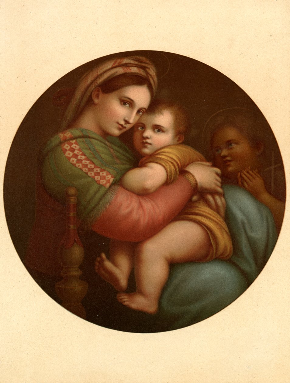 Madonna af stolen af after Raphael