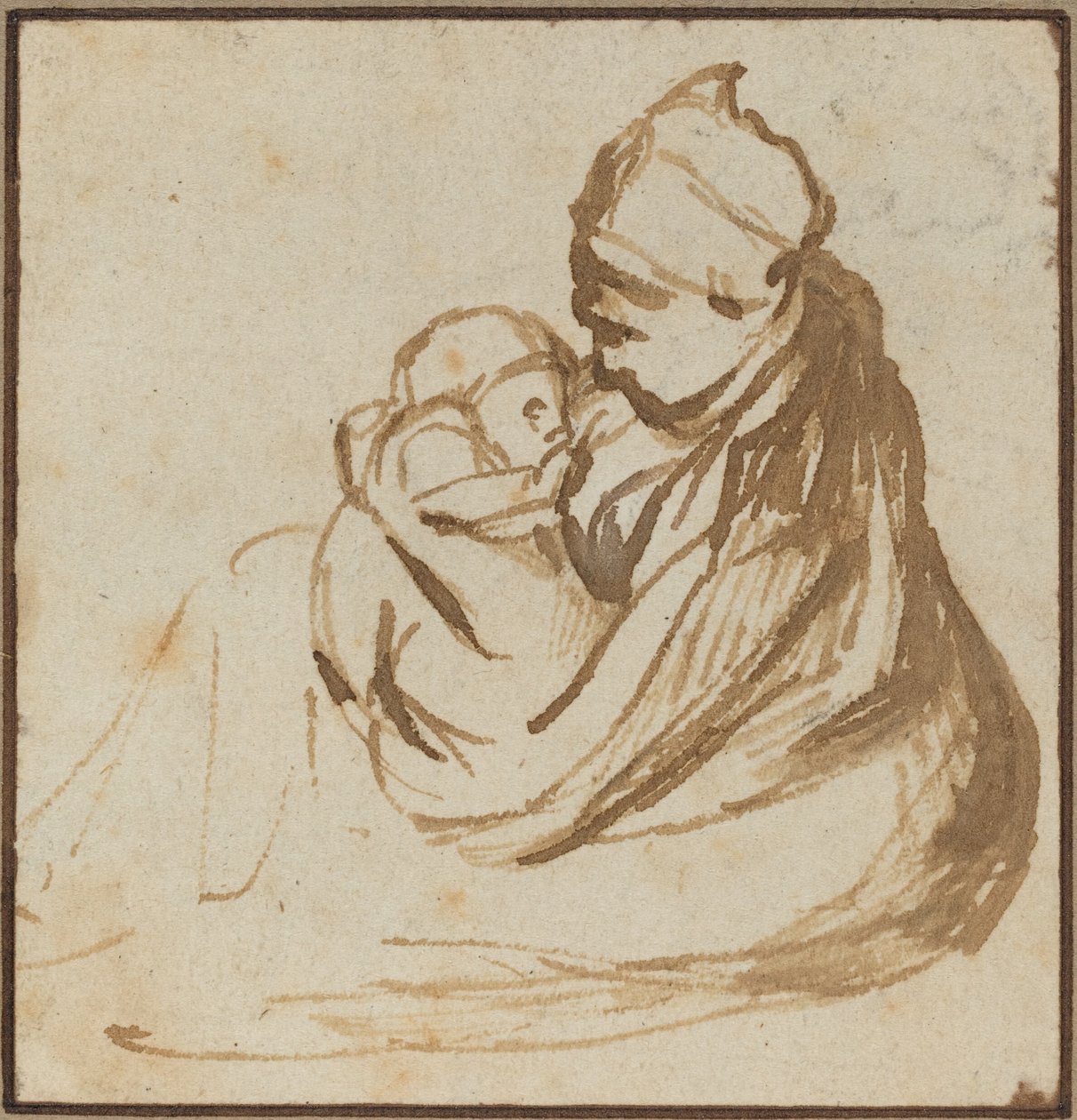 Mor og Barn af after Rembrandt van Rijn