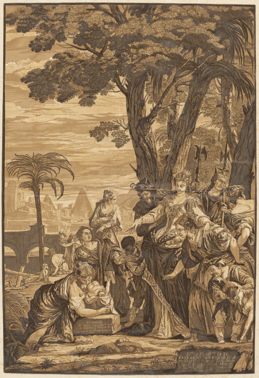 Fundet af Moses af after Veronese John Baptist Jackson