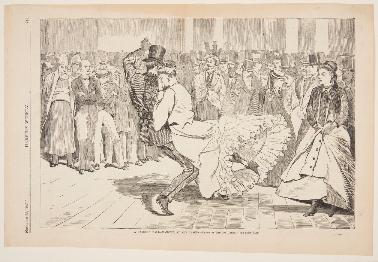 Et parisisk bal – Dans på Mabille, Paris af after Winslow Homer