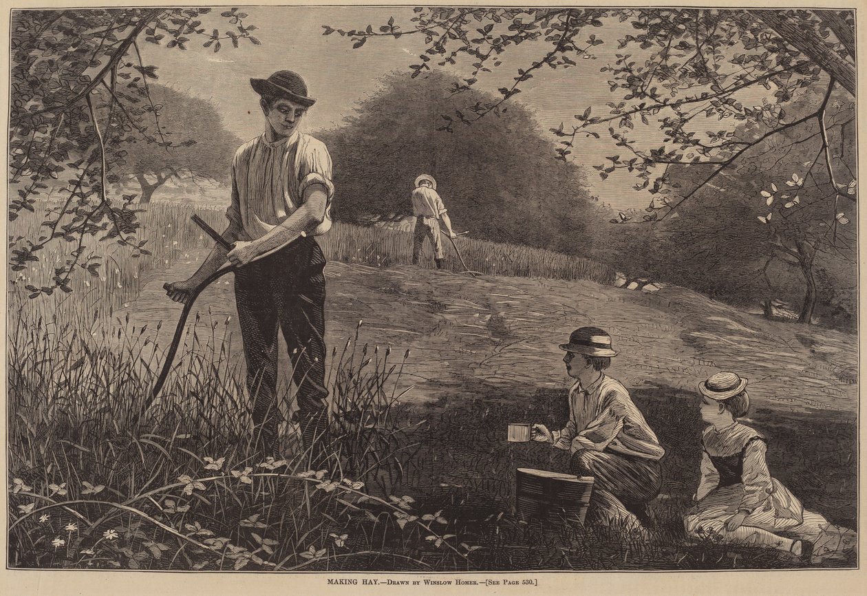 At lave hø af after Winslow Homer