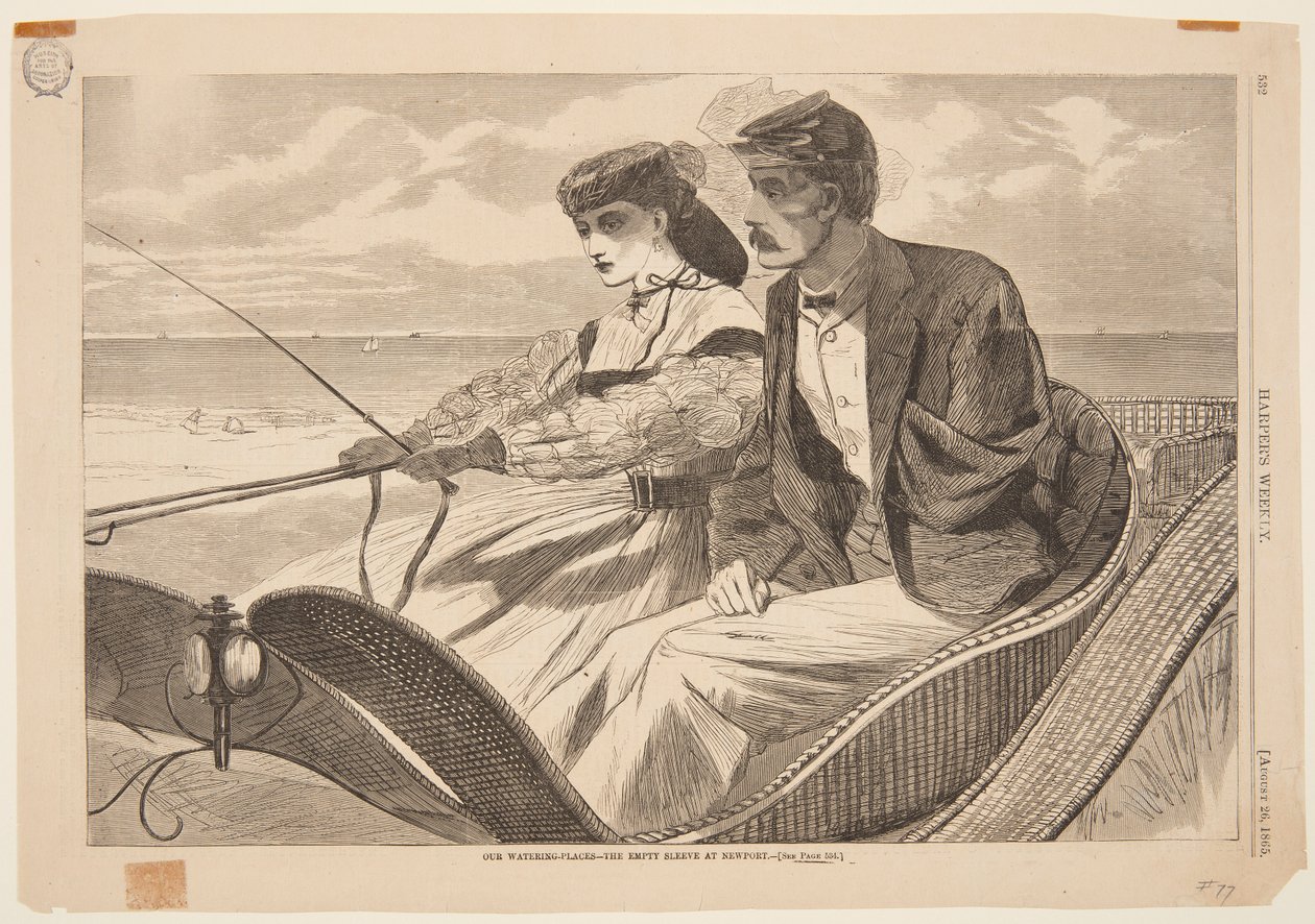Vores vandingssteder - Det tomme ærme i Newport af after Winslow Homer