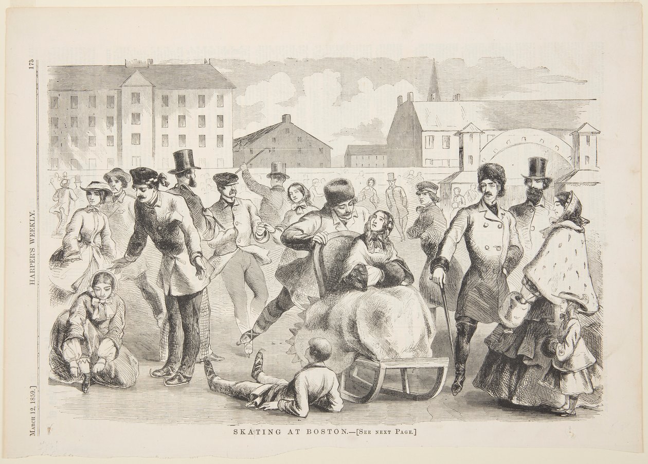 Skøjteløb i Boston af Winslow Homer