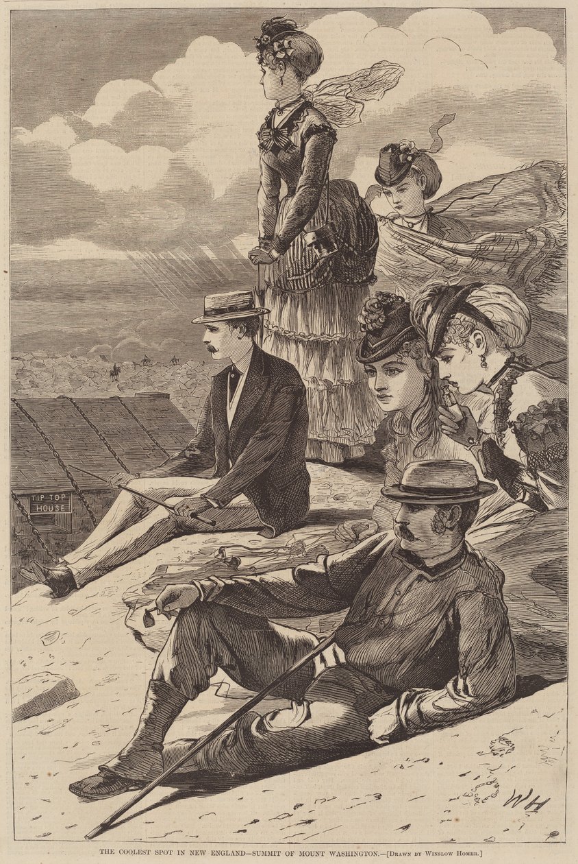 Det fedeste sted i New England - Summit of Mount Washington af after Winslow Homer