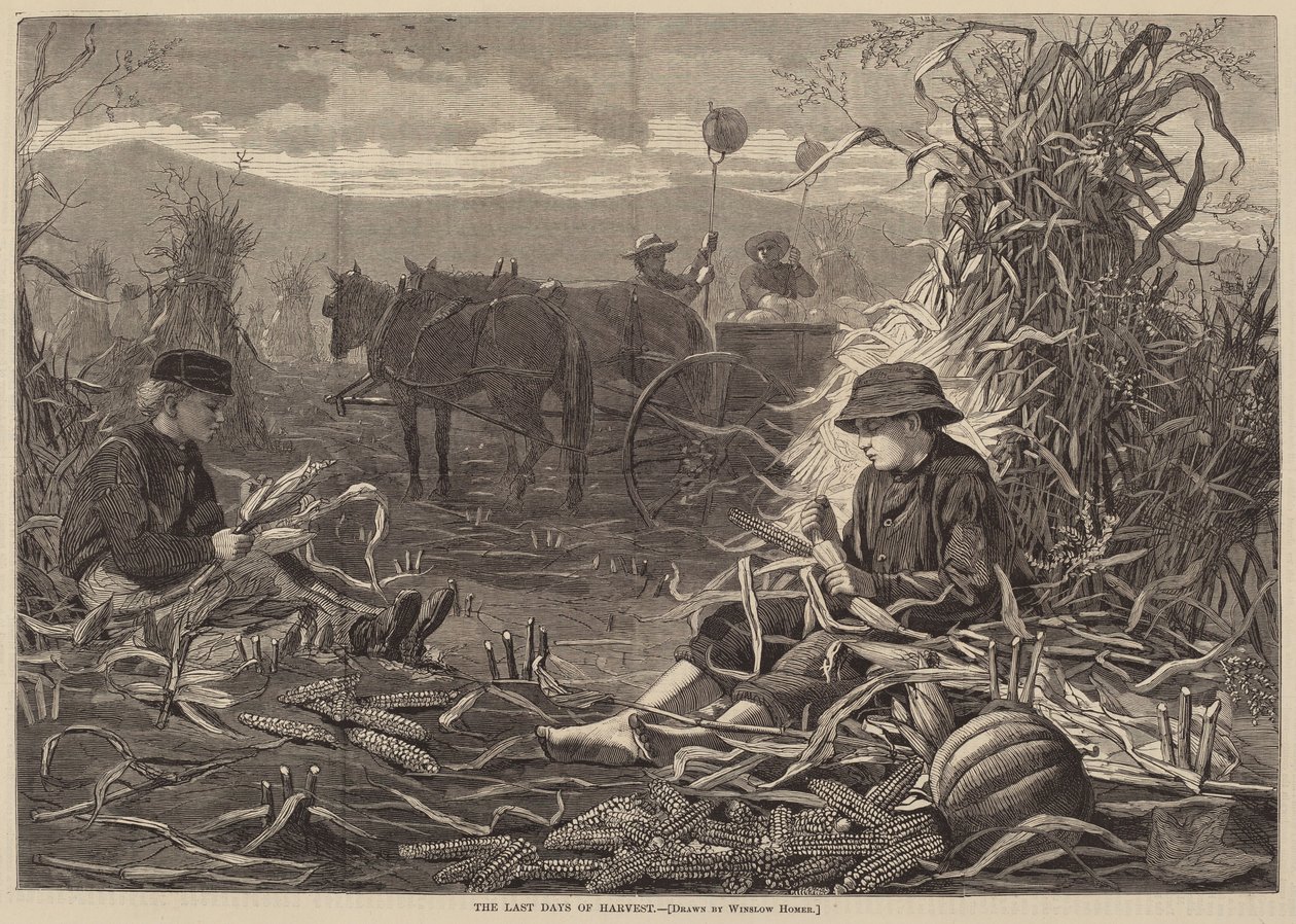 Høstens sidste dage af after Winslow Homer