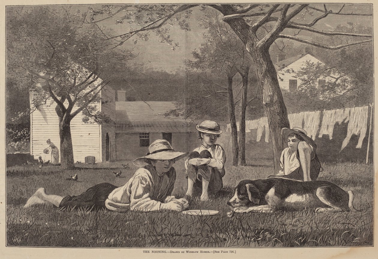 Middagen af after Winslow Homer