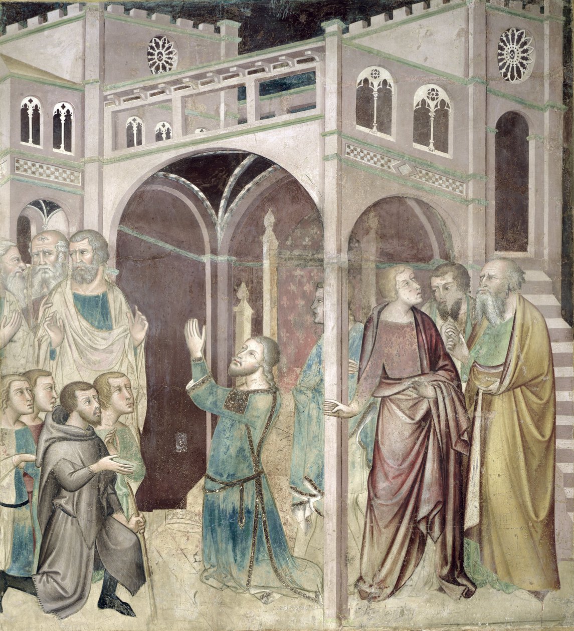 Job takker Gud, 1356-67 af also Manfredi de Battilori Bartolo di Fredi