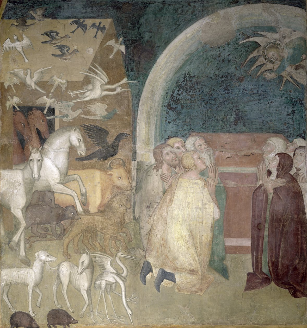 Forlader arken, 1356-67 af also Manfredi de Battilori Bartolo di Fredi