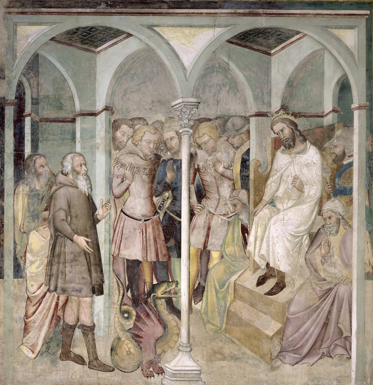 Moses og den skamløse slange, 1356-67 af also Manfredi de Battilori Bartolo di Fredi
