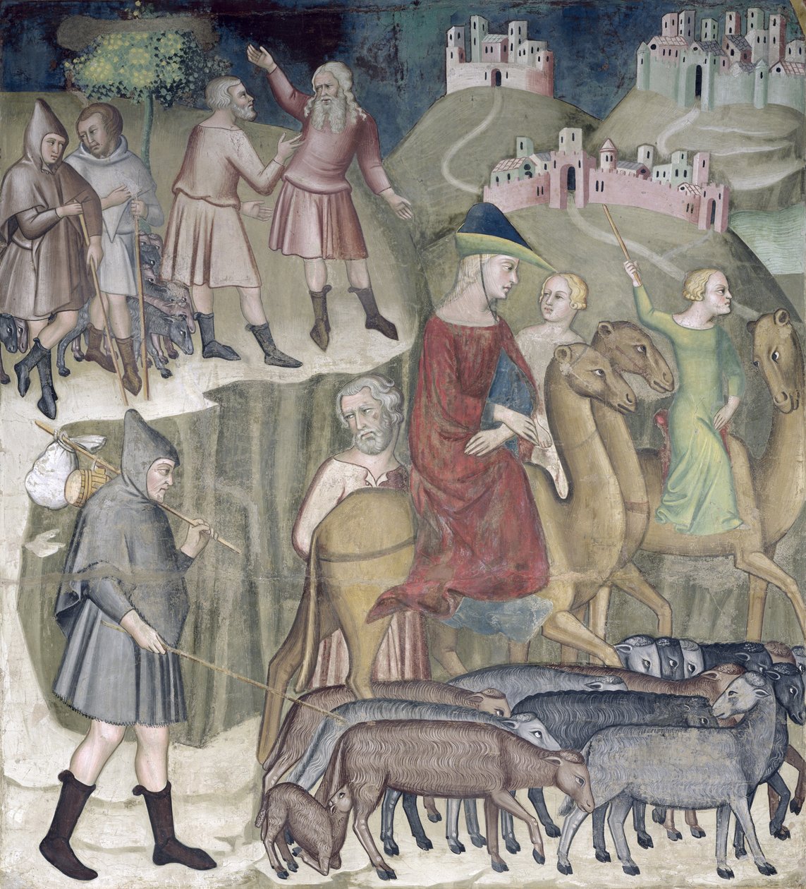 Adskillelsen af Abraham og Lot, 1356-67 af also Manfredi de Battilori Bartolo di Fredi