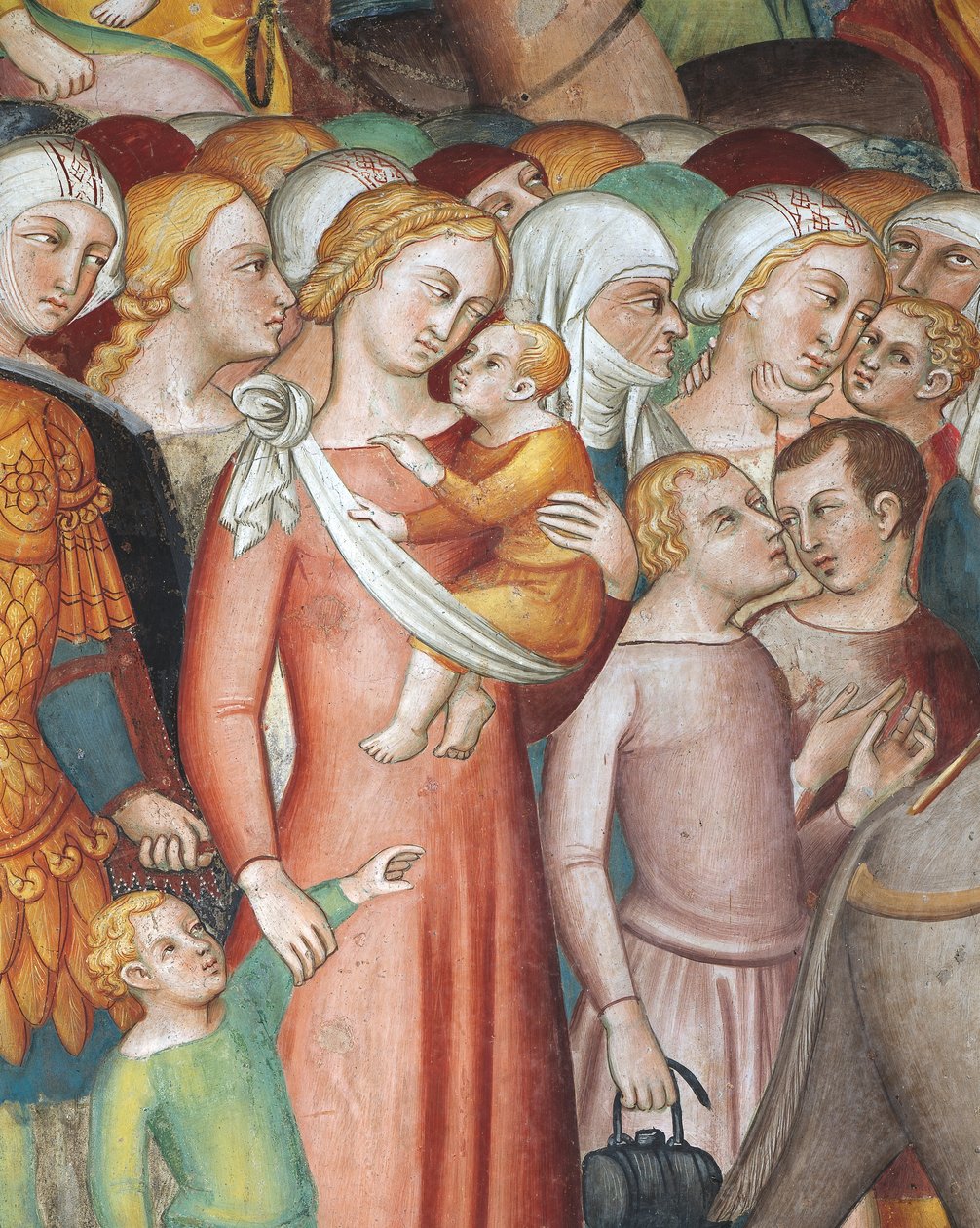 Krydser Det Røde Hav, scene fra Historierne om Det Gamle Testamente af also Manfredi de Battilori Bartolo di Fredi