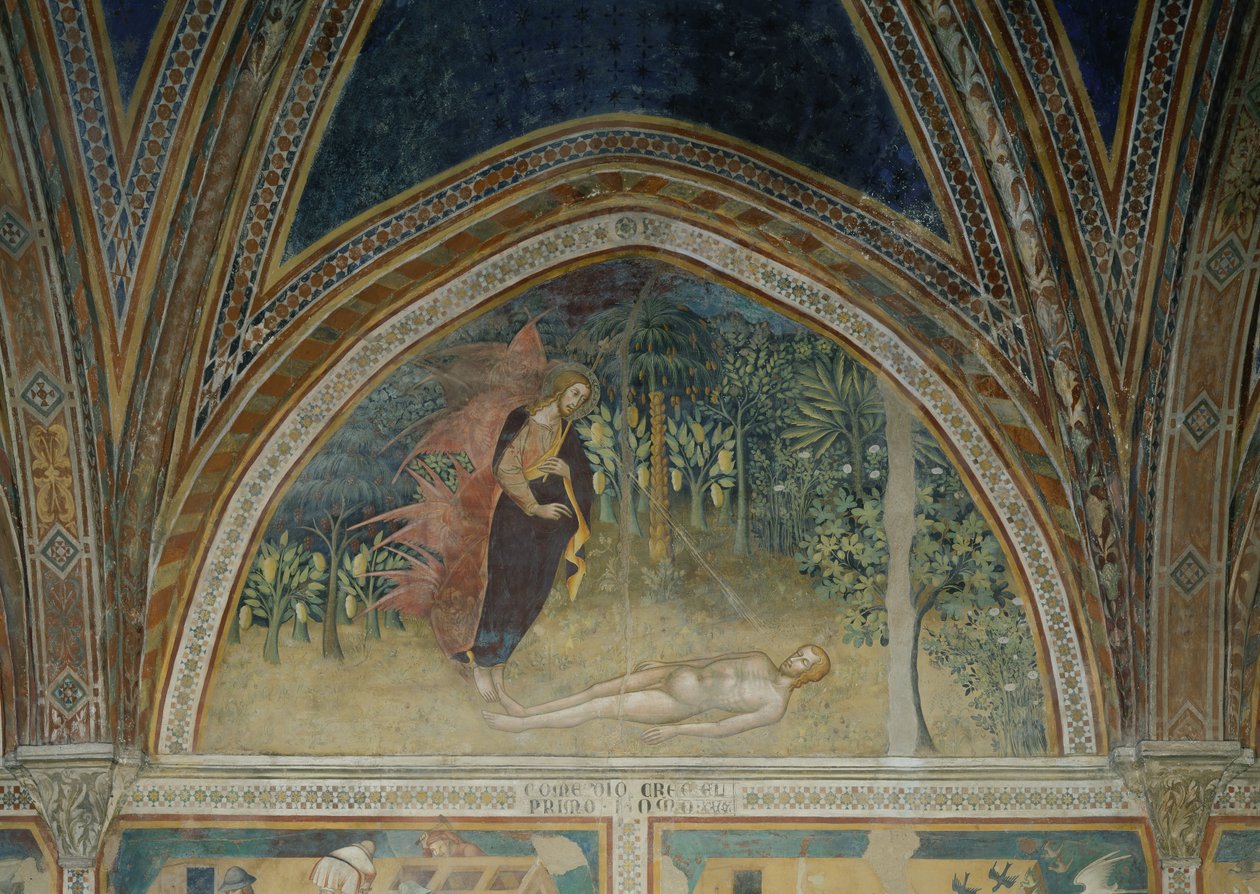 Menneskets skabelse af also Manfredi de Battilori Bartolo di Fredi