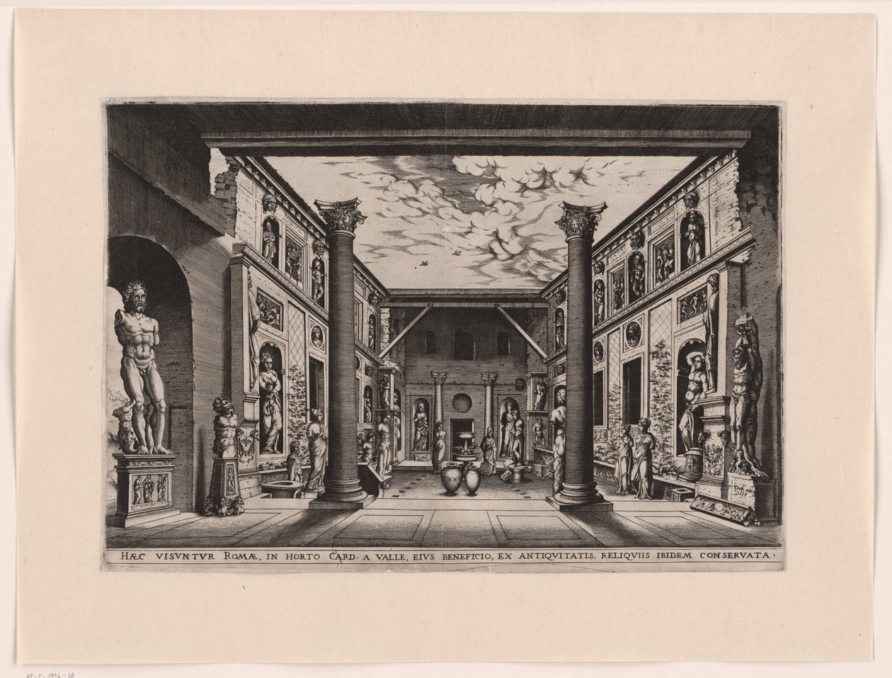 Beeldentuin i Palazzo Valle, Capranica af anonymous (attributed to)