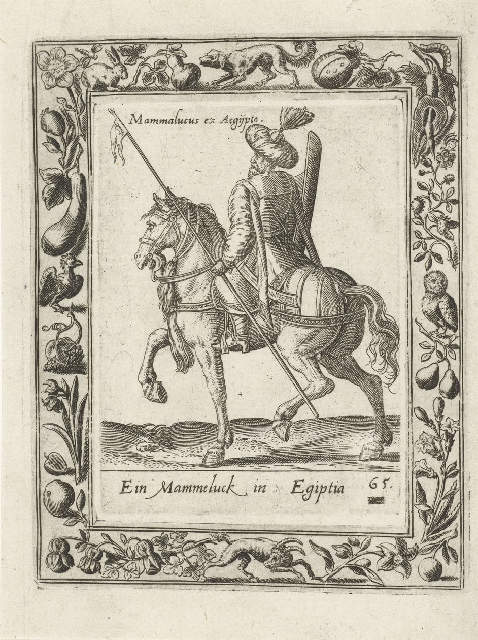 Mamluk til hest af anonymous (attributed to)