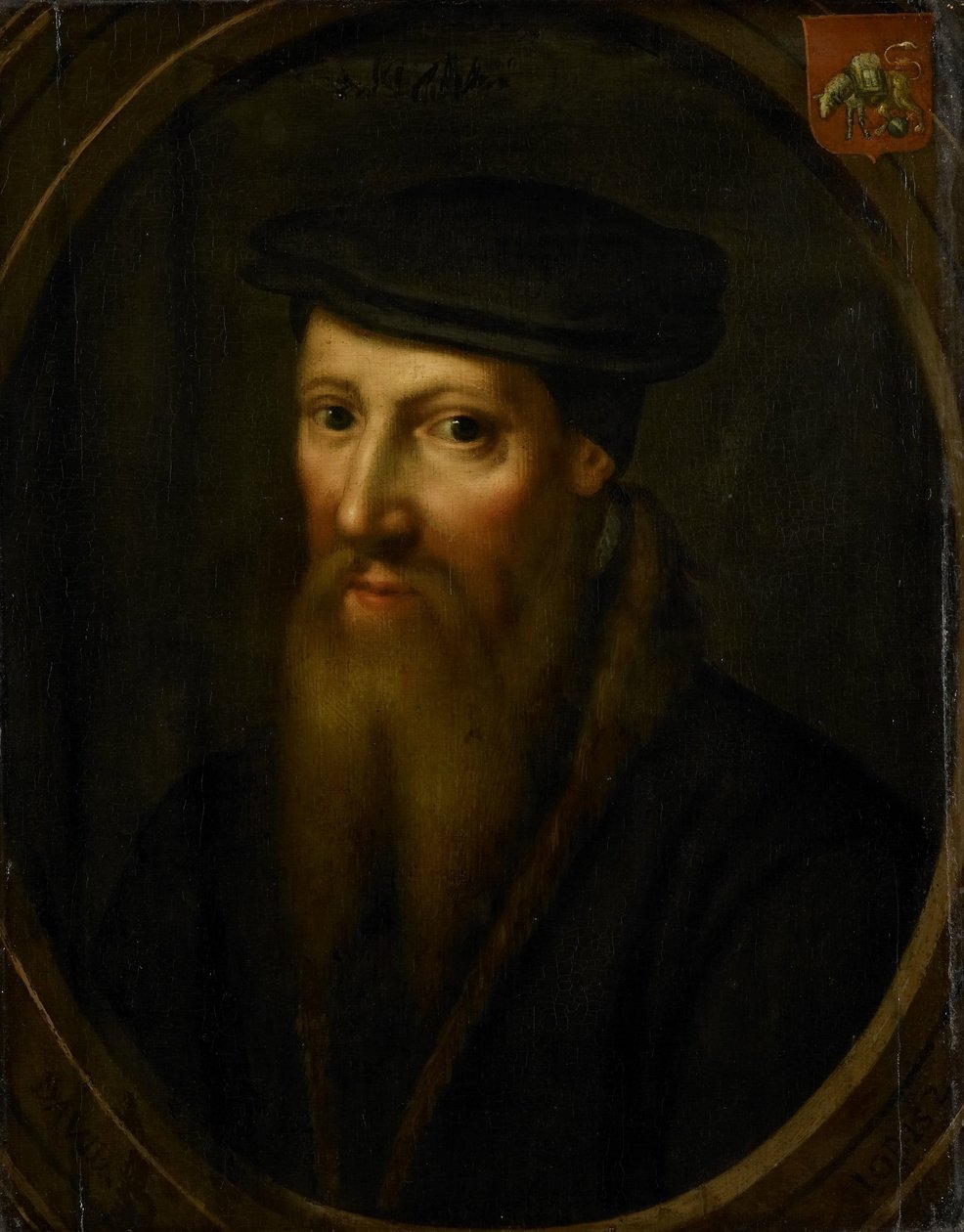 Portræt af David Jorisz, glasmaler i Delft, fanatisk anabaptist, efter 1544 i Basel af anonymous (copy after)