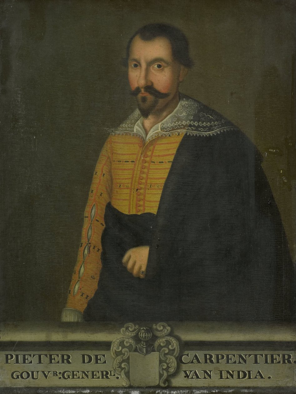 Portræt af Pieter de Carpentier, generalguvernør for Hollandsk Ostindien af anonymous (copy after)