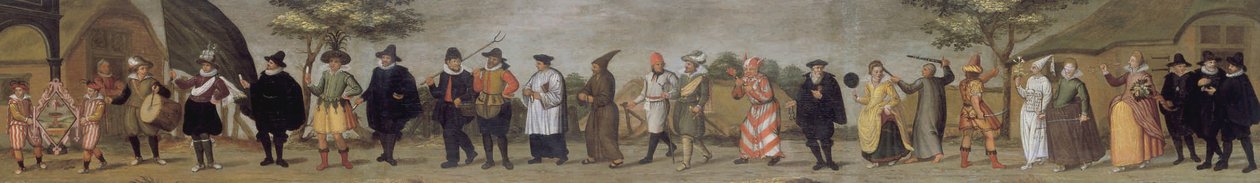 Hollandsk: Allegorisk parade af Dordrecht Rederijkers Kamer de Fonteynisten af anonymous 