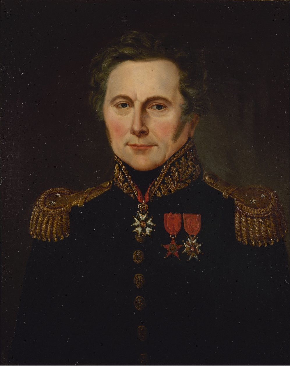 Fransk: Portrait du général Louis Hugo (1777-1843) af anonymous 