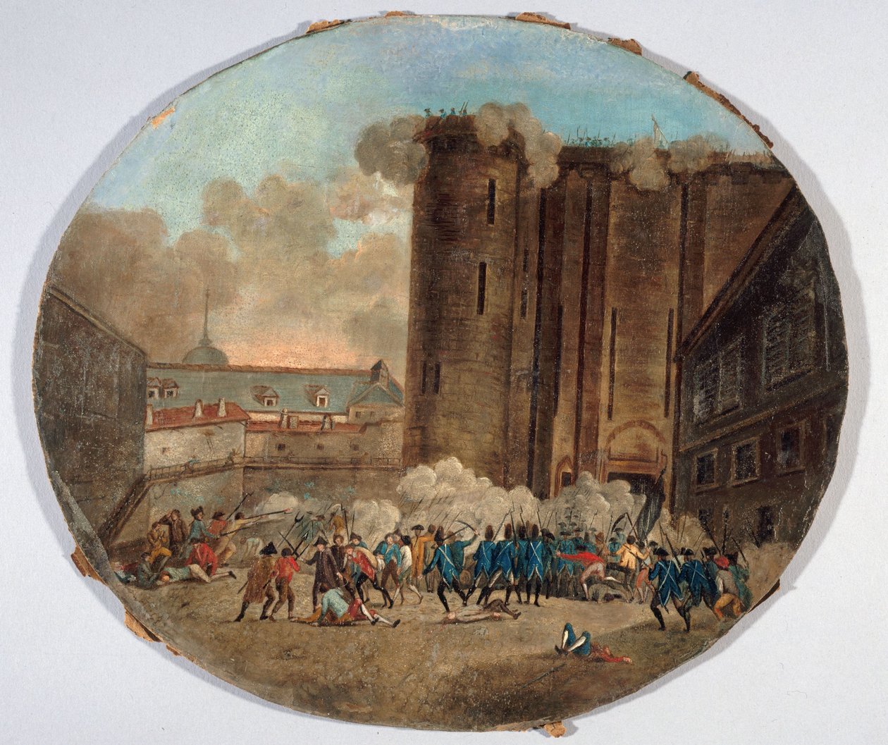 Fransk: Prise de la Bastille, 14. juli 1789 (P707-1) af anonymous 
