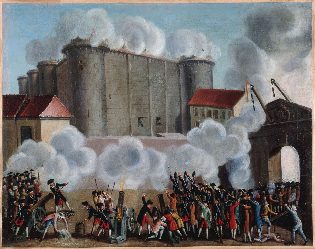 Fransk: Prise de la Bastille, 14. juli 1789 (P804) af anonymous 